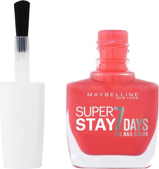 Maybelline SuperStay 7 Days Nagellak - 490 HotSalsa - Rood - Glanzende Nagellak - 10 ml