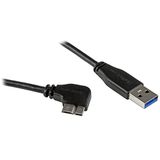 StarTech.com Slanke Micro USB 3.0 kabel haaks naar rechts 50cm