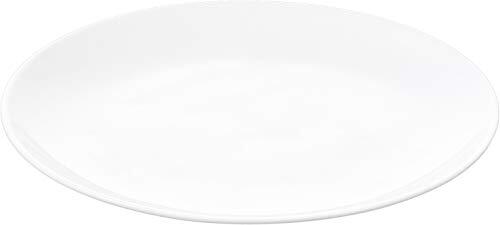Wilmax Wilmax WL-991012/A porseleinen dessertbord met rolrand, wit, diameter 18 cm