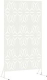 vidaXL Pare-vue 100 x 50 x 180 cm Acier Blanc