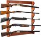 Vevor Porte-armes en bois pour le stockage d'armes, 5 fusils, 84 cm de haut