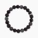 Bracelet Naturel Acier Argenté Pierre De Lave Jaspe Africain Agate