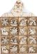 Bellatio decorations 48x stuks houten kersthangers figuurtjes 17 x 25 cm kerstornamenten - Houten ornamenten kerstversiering