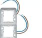 Hager cubyko - waterdichte dubbele ring verticaal 230 V wit