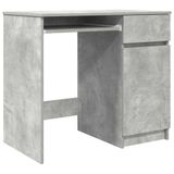 VidaXL Bureau 86x49x76 cm spaanplaat betongrijs