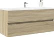 Maison Exclusive Meuble vasque chêne Sonoma, 100x38,5x45 cm