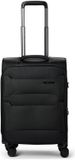 Cocoono Mauritius 4 wielen Cabinewagen S 58 cm met uitbreidingsplooi - Zachte bagage - TSA slot - zwart