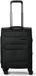 Cocoono Mauritius 4 wielen Cabinewagen S 58 cm met uitbreidingsplooi - Zachte bagage - TSA slot - zwart