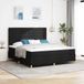 Maison Exclusive - lit boxspring LED avec tête de lit, noir, 180 x 200 cm, rembourré