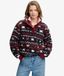 Superdry Super Zachte Teddy Fleece met Print Black Maat: 46