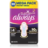 Always Platinum Always, Binden, Platinum Ultra Secure Night Mega Damenbinden 30 Stück (30x)