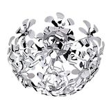 Reality Splash plafondlamp, bloemen G9 28 W, chroom