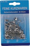 Merkloos Veiligheidsspelden - Metaal - Zilver - 72 stuks