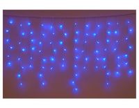 Elektronova Lichtgordijn met 200 leds, 3 m, blauw licht, witte kabel, IP65, verlengbaar, flitseffect, met gelijkmatige draden van 1 m, kerstslinger, winkels, balkon, Kerstmis