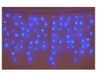 Elektronova Lichtgordijn met 200 leds, 3 m, blauw licht, witte kabel, IP65, verlengbaar, flitseffect, met gelijkmatige draden van 1 m, kerstslinger, winkels, balkon, Kerstmis