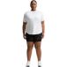 Nike One Relaxed Dri-Fit shirt met korte mouwen (dames, grote maten), wit/zwart, FN2816-101, 2X