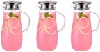 5Five Carafe - 3x - transparent - 1.4L - with handle - glass - pitcher/water jug - incl filter