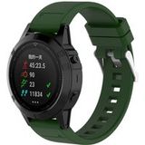 Garmin Bracelet en silicone brillant Quatix 5 / 6 / 7 (vert armée)