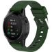 Garmin Bracelet en silicone brillant Quatix 5 / 6 / 7 (vert armée)