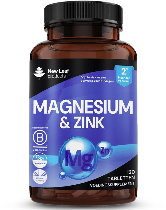 New Leaf Products New Leaf Magnesium & Zinc Tablets - 120 tabs