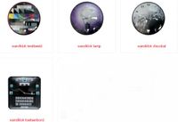 CMP wandklok applicatie discobal - lamp - testbeeld - toetsenbord