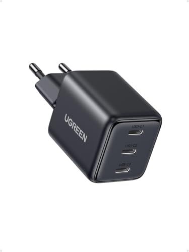 UGREEN USB C Charger 30W GaN oplader met 3x USB-C-poorten PD-snellader