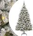 vidaXL Kunstkerstboom 210 cm 300 LED's Warmwit PVC en Staal