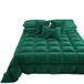 PETTI Artigiani Italiani - Winterdekbed voor 1-persoons (90 cm) - 160 x 260 cm van Fluweel, Dubbelzijdige Hypoallergene Bedsprei 350 g/m², Warm Dekbed, Smaragdgroen, Made in Italy