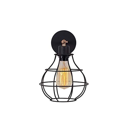Homemania Wandlamp Dropy - Zwart - Metaal - E27 - 100W