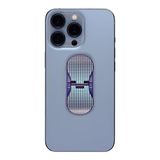 ZipGrips Mobiele Telefoon Grip en Stand | Universele Mobiele Telefoon Vinger Handhouder | Ultradunne Uitbreidende Grip | Draadloos Opladen Compatibel (Blauwe Stippen)