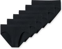 Schiesser Heren Slip 95/5 Essentials Katoen Zwart 6-Pack