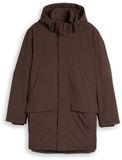 Tom Tailor Denim Parka met relaxte pasvorm en afneembare capuchon - Maat S - cool dark brown