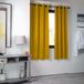 HomeMaison Verduisteringsgordijn Mosterdgeel Polyester Inbetween Gordijn 140 x 280 cm
