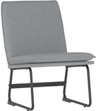 vidaXL Loungestoel 52x75x76 cm stof lichtgrijs