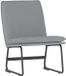 vidaXL Loungestoel 52x75x76 cm stof lichtgrijs