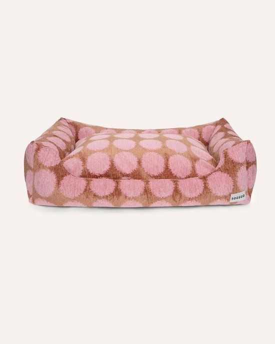 Dogguo Dot Sofa - Hondenmatras - Mokka Pink M