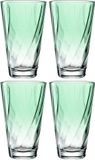 Leonardo TWIST Drinkglas 300ml groen - set/4