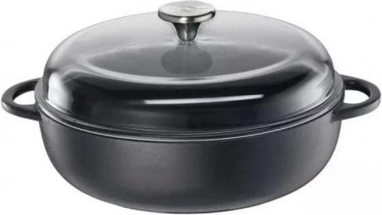 Kuchenprofi Provence Braadpan - 24cm - Zwart - Met Glazen Deksel