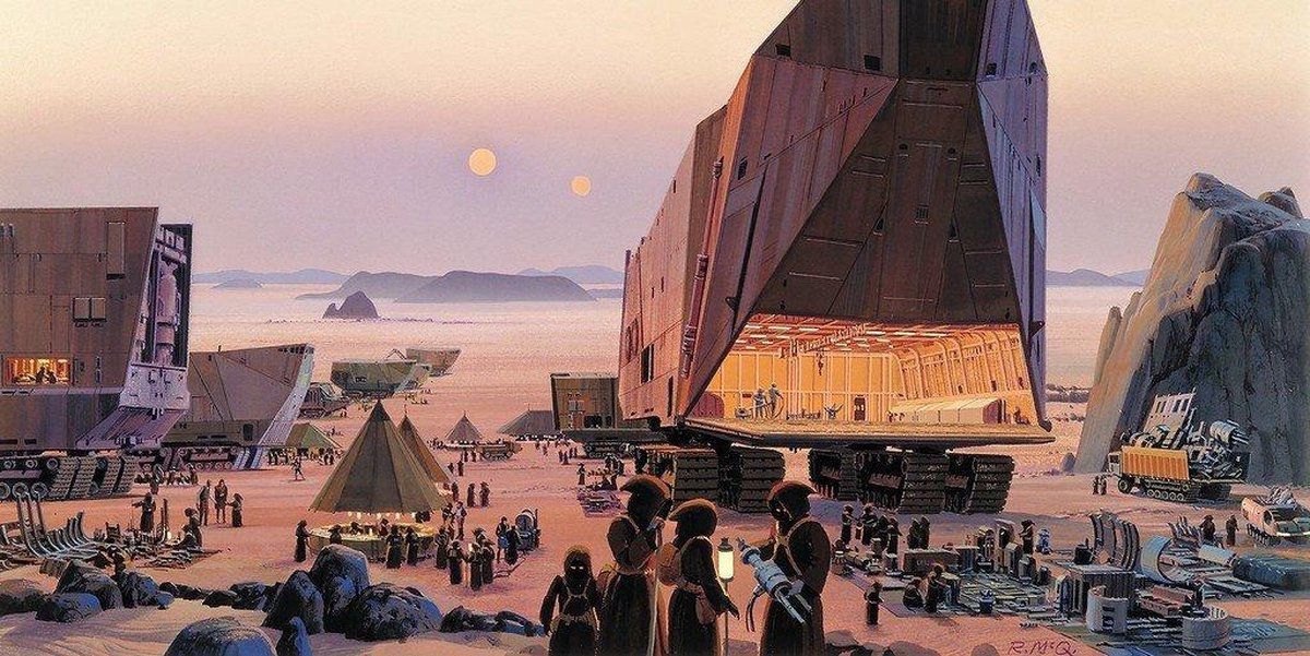 KOMAR Star Wars Classic RMQ Java Market Vlies Fotobehang 500x250cm 10-banen