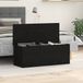 vidaXL Opslagdoos Zwart Eiken 102 x 35 x 35 cm Bewerkt Hout