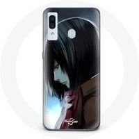Maniacase Hoesje voor Samsung Galaxy A20e Mikasa Ackerman Aanval van de Titanen Manga Anime