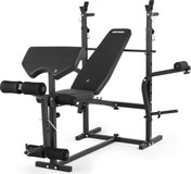 Zipro® Ripped Multifunctionele opklapbare halterbank met Haltersteun, Leg press, Vlinder en arm- en beencurl - Buikspierbank Fitness - Workout Bank - Verstelbare trainingsbank als schuine bank