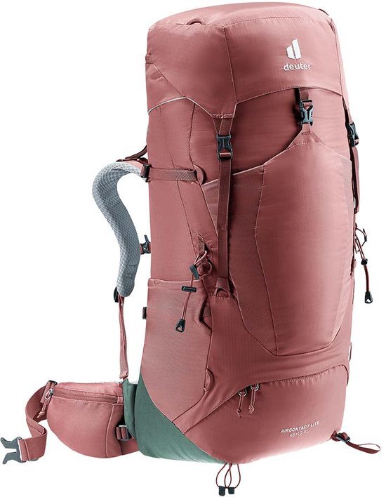 Deuter Aircontact Lite 45+10 SL Backpack Women, rood