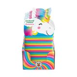 TRENDHAUS 968036 - Rainbow Power rubberen twist, 5 m lang springrubber in regenboogkleuren incl. instructies, indoor & outdoor spel voor kinderen