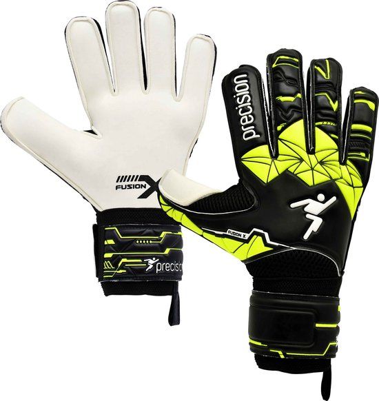 Precision Junior Fusion X Flat Cut Finger Protect GK Gloves
