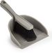 PLASTICFORTE Stoffer en blik set - Small Size - grijs - kunststof