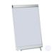 Relaxdays flipover papier, gelinieerd, papierblok voor whiteboard, 50 vellen, 60 g/m², flipoverblok, 57,5 x 81 cm, wit