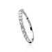 ZINZI zilveren ring wit ZIR827