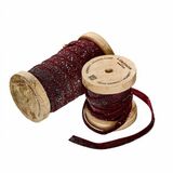 LOBERON Fluwelen lint set van 2 Risorio rood