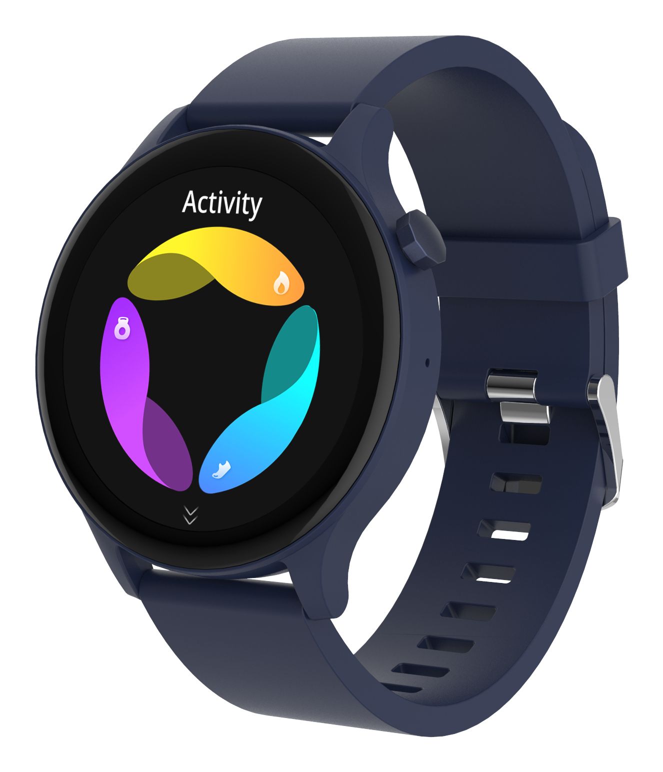 Denver SWC-338BU Smartwatch - Android & iOS - Full Call Function - Sports Watch - Heart Rate Monitor - Saturation Meter - Sleep Monitor - Black/Blue